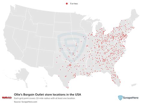 Number of Ollie's Bargain Outlet locations in the USA in 2024 | ScrapeHero