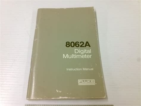 Fluke Digital Multimeter Instruction Manual - Manuals - BMI Surplus