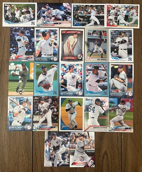 New York Yankees Team Set Lot Of Mid S Judge Jeter Sabathia