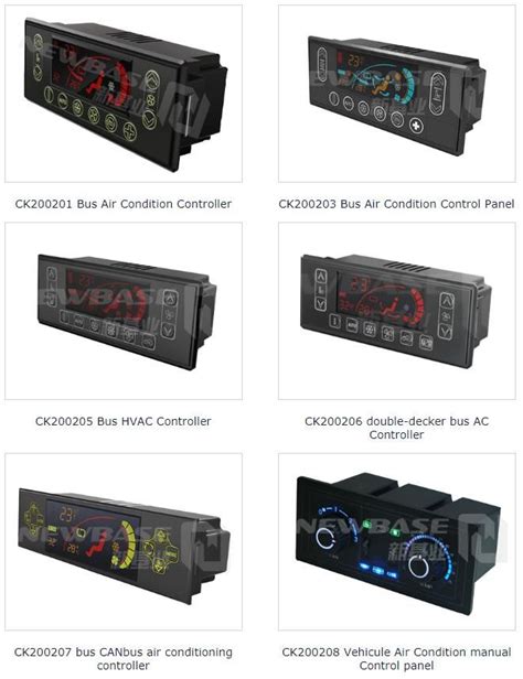 Bus air condition control panel