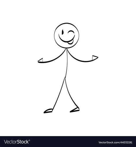 Stickman character Royalty Free Vector Image - VectorStock