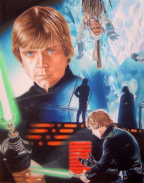 Star Wars Luke Skywalker Painting By Joseph Christensen