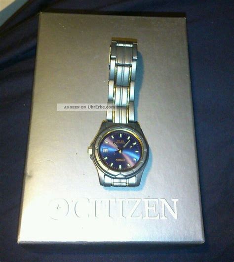 Citizen Titanium Quarzuhr Wr 100 Uhr Armbanduhr Uhren