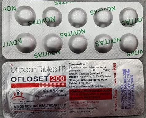 Ofloset Ofloxacin Ip Tablets At Rs Stripe Floxin In Mansa Id