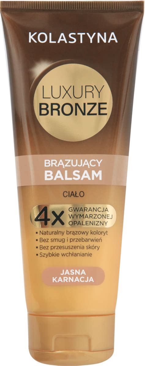 KOLASTYNA Luxury Bronze balsam do ciała brązujący do jasnej