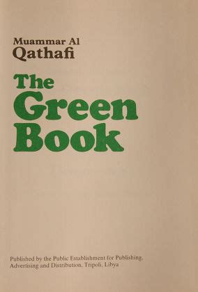 Green Book By Colonel Muammar Gaddafi Editorial Stock Photo - Stock ...