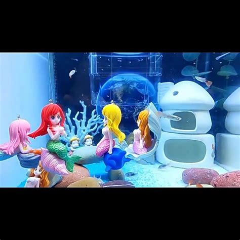 Floating Fish Tank Decorations Mermaid Shape Aquarium Ornament Floating ...