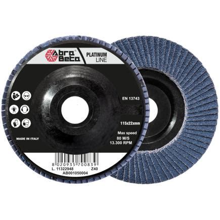 ABRA BETA AB001050004 Flap Discs With Nylon Backing And Zirconium