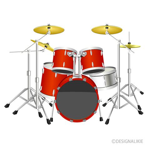 Red Drum Set Clip Art Free Png Image｜illustoon