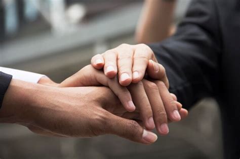 Premium Photo Cropped Image Of Business Colleagues Stacking Hands