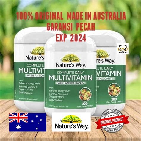 Jual Natures Way Complete Daily Multivitamin With Antioxidants 200 Tablet Original Made In