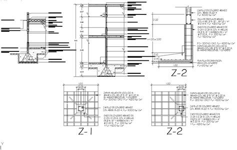 Raft Foundation Plan Detail Dwg File Cadbull