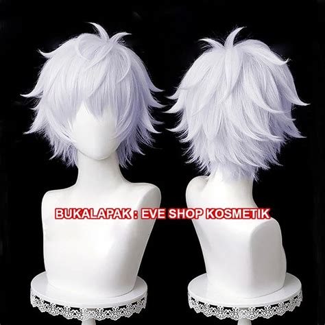 Jual Rambut Palsu Full Wig Gojo Satoru Jujutsu Kaisen Wig Gojou Satoru