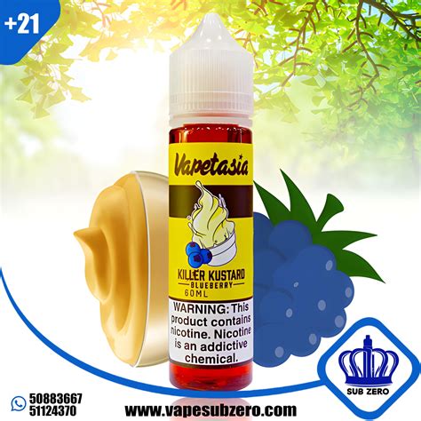 Vapetasia Killer Kustard Blueberry Ml Vape Subzero