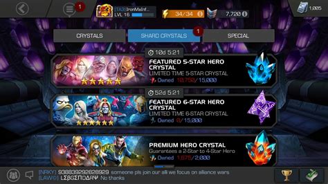 First Ever 5 Star Hero Crystal Opening Marvel Contest Of Champions Youtube