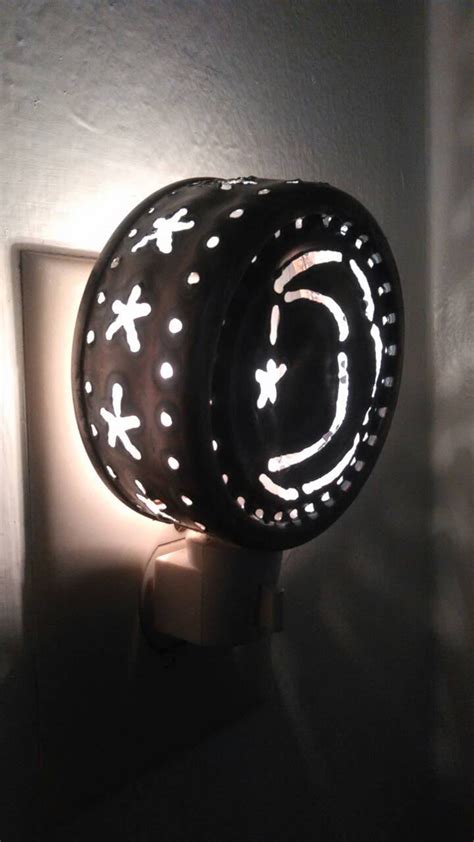 Night Light Wall Plug In. Moon Star Night Light. Tin Can - Etsy