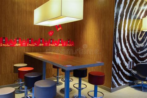 McDonald S Restaurant Interior Editorial Stock Photo - Image of ...