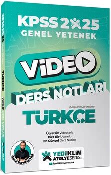 Yediiklim Kpss Genel Yetenek At Lye Serisi T Rk E Video Ders