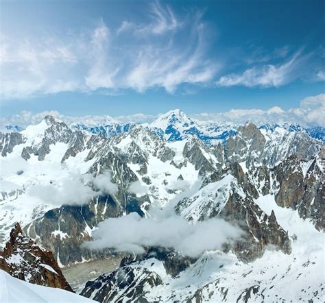 Premium Photo Mont Blanc Mountain Massif Summer Landscapeview From