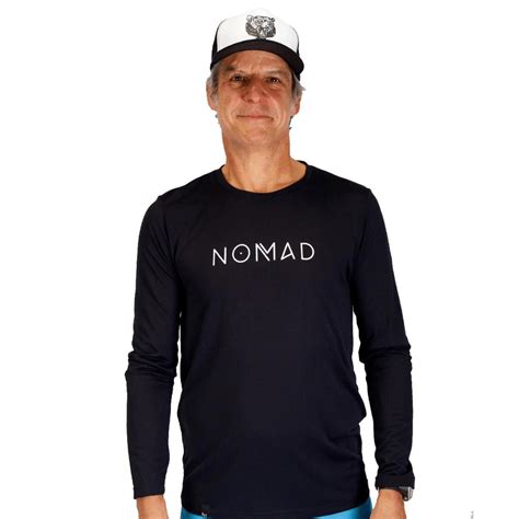 Camisa Nomad Naked Manga Longa Masculina Preto Shopbike