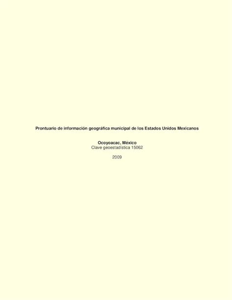 Pdf Prontuario De Informaci N Geogr Fica Municipal De Prontuario De