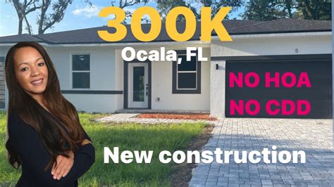 NEW CONSTRUCTION In OCALA FL NO HOA Or CDD UNDER 300K YouTube