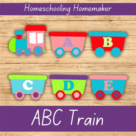 Abc Train Letters For Preschool