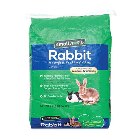 Small World Complete Feed For Rabbits With Vitamins And Minerals 25