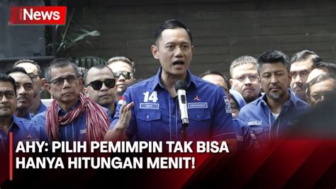 Kecewa Berat Dengan Nasdem AHY Perjuangan Demokrat Telah Dilukai