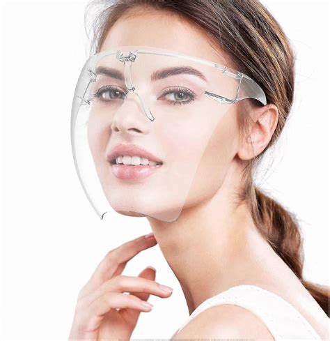 Clear Face Shield Mask Googles Sunglasses Visor Anti-fog Transparent