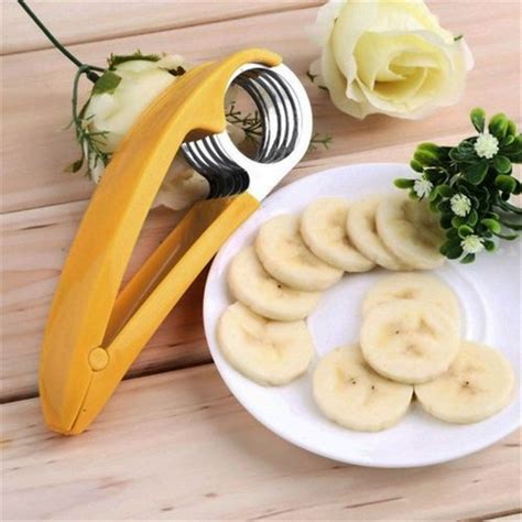 Buy Stainless Steel Banana Slicer Fruit Cutter Cucumber Chopper Best