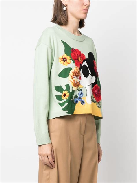 Alice Olivia Gleeson Stace Cotton Jumper Farfetch