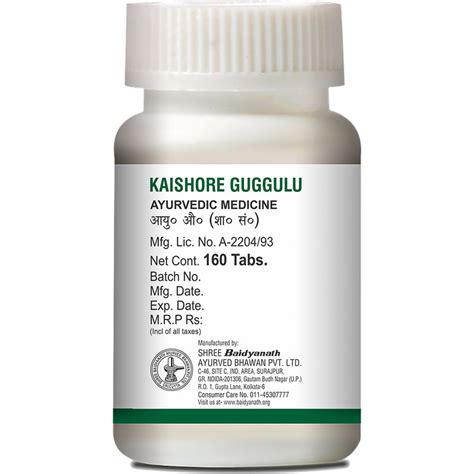 Baidyanath Kaishore Guggulu 160 Tablets Baidyanath Ayurved