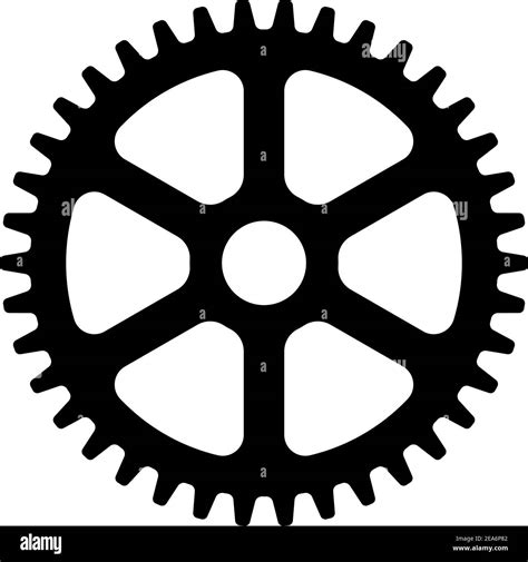 Machine Gear Cogwheel Vector Icon Illustration Stock Vector Image