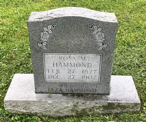 Rosa Mary Hardwick Hammond 1877 1907 Find A Grave Memorial