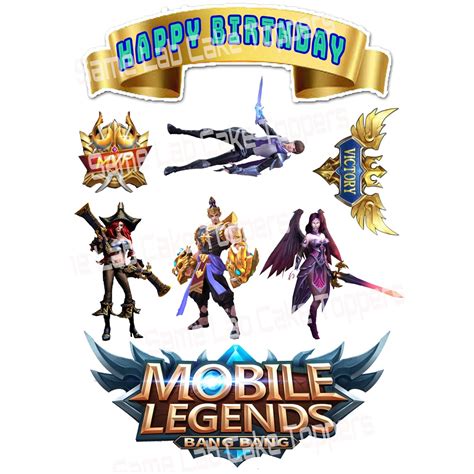 Mobile Legends Cake Topper Setynp Lazada Ph