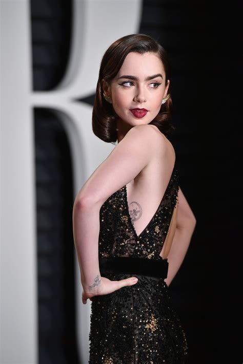 Lily Collins Vanity Fair Oscar 2017 Party In Los Angeles • Celebmafia