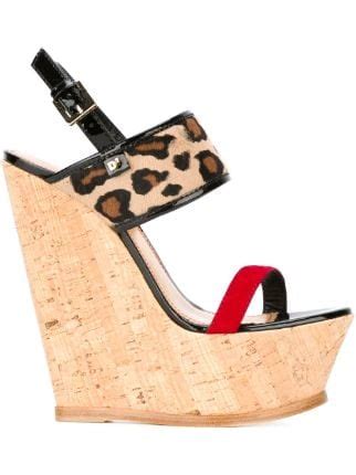 Dsquared2 Cork Wedge Heels - Farfetch