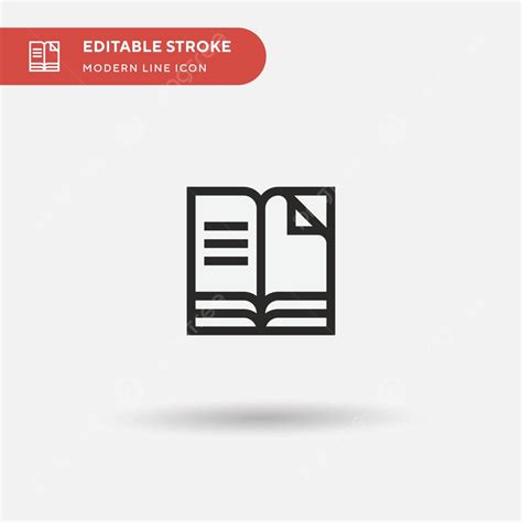 Template Design Of A Simple Book Vector Icon For Illustration Symbol