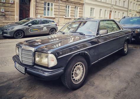 Vintage Classic Black Mercedes Benz 280 Ce Two Doors Sedan Parked Editorial Image Image Of