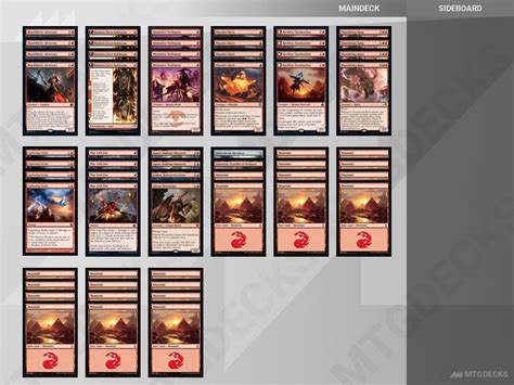 Arena Standard Mono Red Haste Deck By RepTuneRepeat MTG DECKS