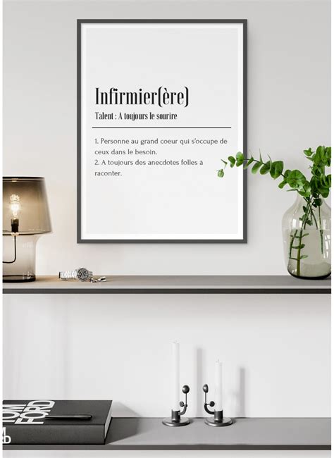 Affiche définition métier Infirmier LAfficherie