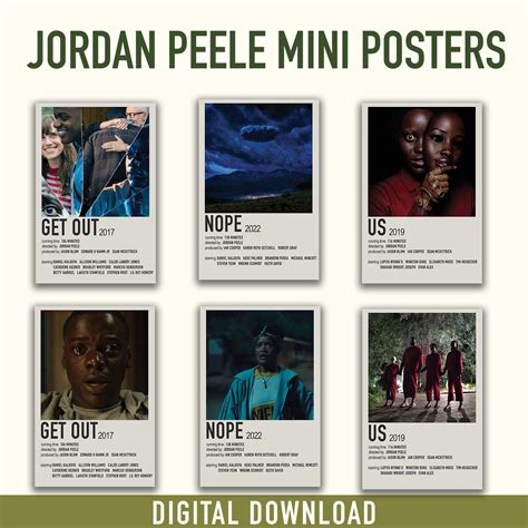 Jordan Peele Movie Mini Poster Pack Digital Download - Etsy