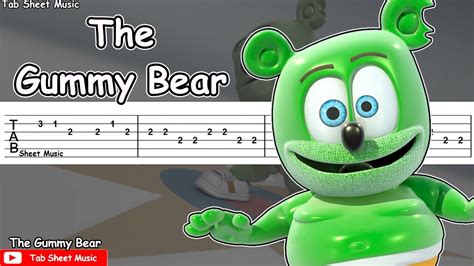 The Gummy Bear Song Meme Guitar Tutorial Tab Sheet Music