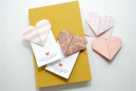 How To Make An Origami Heart Bookmark The Idea Room