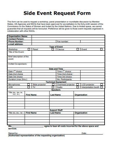 Church Event Request Form Template Prntbl Concejomunicipaldechinu Gov Co