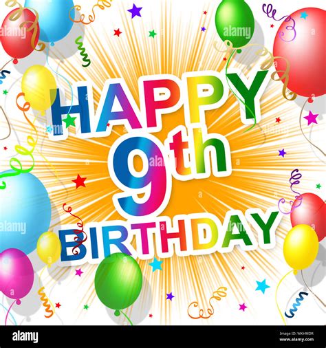 Ninth Birthday Hi Res Stock Photography And Images Alamy