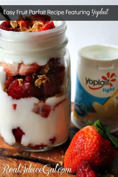 Easy Fruit Parfait Recipe Featuring Yoplait