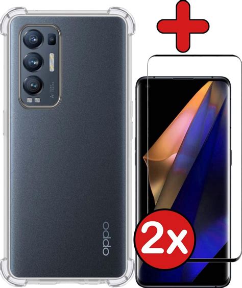 Oppo Find X Neo Hoesje Transparant Siliconen Shockproof Case Met X