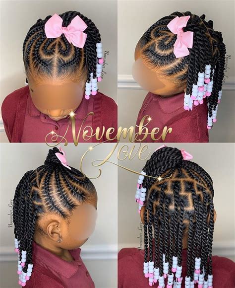 Braiding Hairstyles For Kids With Beads